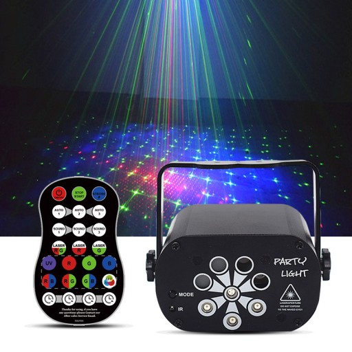 PROJEKTOR LASEROWY CZUJNIK DZWIĘKU LASER DISCO