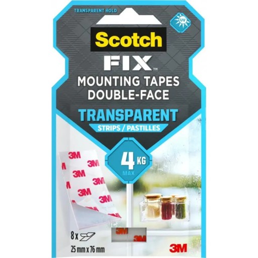 SCOTCH PASKI MONTAŻOWE DWUSTRONNE 8SZT