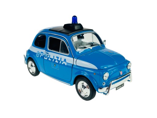 WELLY FIAT NUOVA 500 POLIZIA 1:24 Nowy metal model