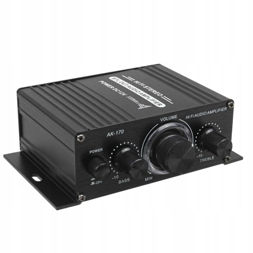 Mini 2-kanałowy 12 V Wzmacniacz Mocy Dźwięku HIFI
