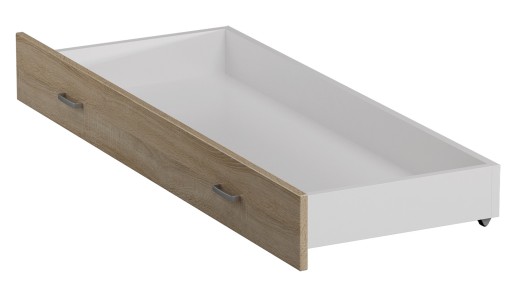 Szuflada pojemnik 159 cm biała dąb sonoma