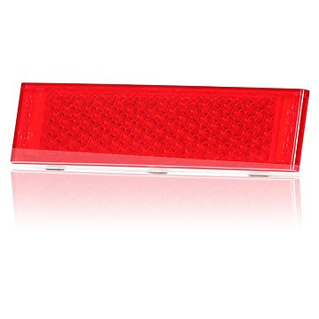 Odblask przyklejany czerwony 126x34 (165)