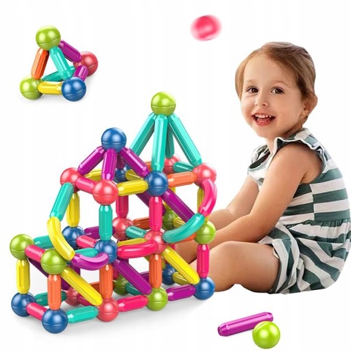 KLOCKI MAGNETYCZNE MAGNETIC STICKS ZESTAW XXL