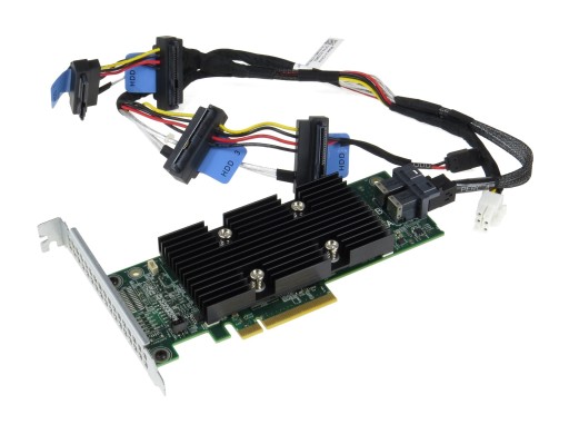 Kontroler Dell PERC HBA330 PCI-e SAS 12Gb Wysoki Profil+Przewód SAS do T130