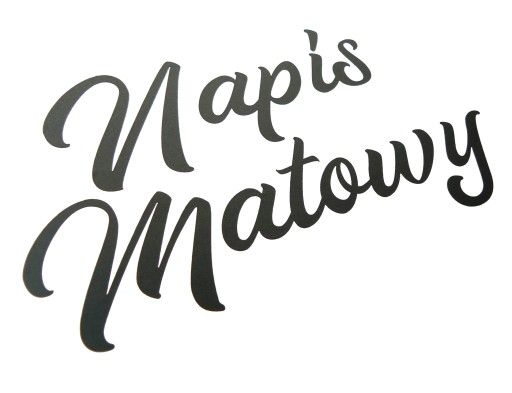 Naklejki, własny tekst, reklama, napisy - Matowe