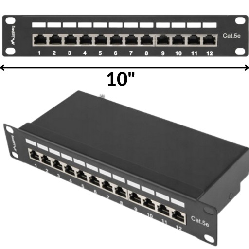 PATCH PANEL LANBERG PPF5-9012-B CZARNY KAT. 5E