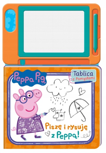 Świnka Peppa Tablica z pomysłami Piszę i rysuję z Peppą! znikopis - DK