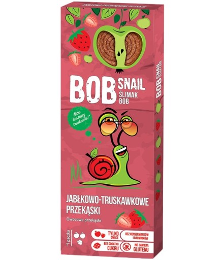 Bob Snail 3x ŚLIMAK PRZEKĄSKA JABŁKO - TRUSKAWKA
