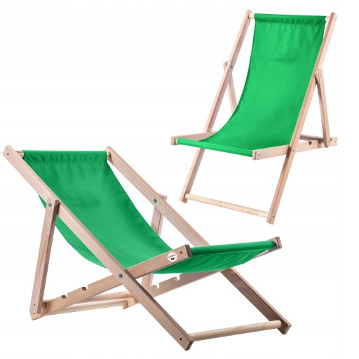 LEŻAK OGRODOWY PLAŻOWY DREWNIANY LEŻAKI 2szt