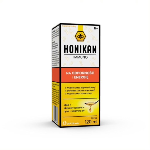 Honikan Immuno, syrop, 120 ml, data ważności 30.06.2024 r.