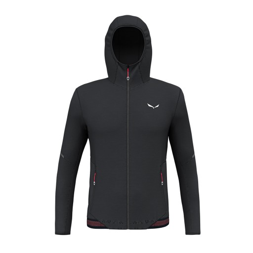 Bluza trekkingowa męska Salewa Pedroc PL Hooded black out 50/L