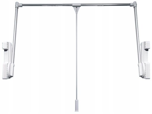 WŁOSKI PANTOGRAF WIESZAK PODNOSZONY DO SZAF NA UBRANIA 15KG, 75-115 CM