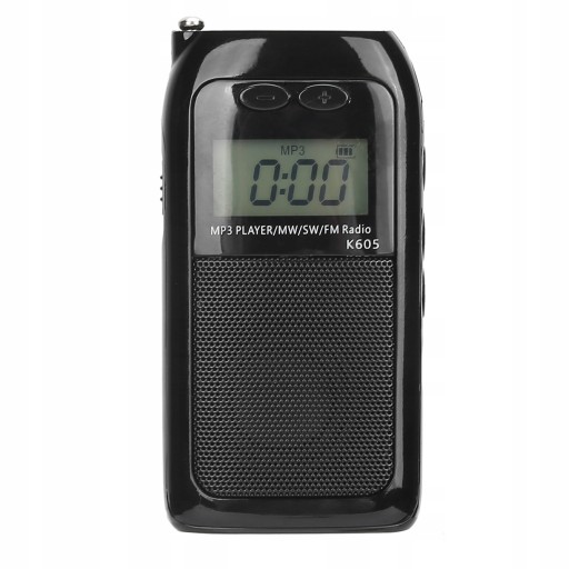 K-605 Mini MP3 Odtwarzacz FM/SW/MW Cyfrowe