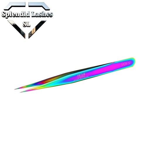 SPLENDID LASHES Pęseta VETUS MCS12 Rainbow do rzęs