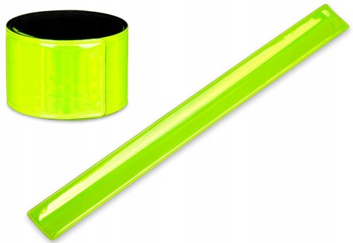 OPASKA ODBLASKOWA ODBLASK SAMOZACISKOWY OSTRZEGAWCZA ROWEROWY 30 CM