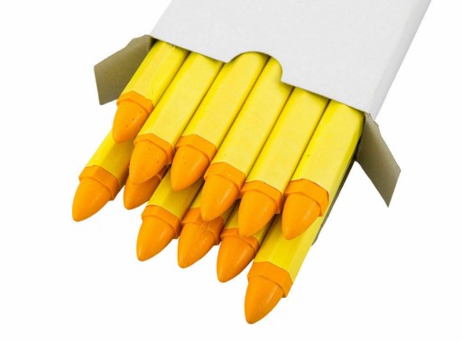 Wodoodporna Kreda Marker do Opon Żółta 12 szt