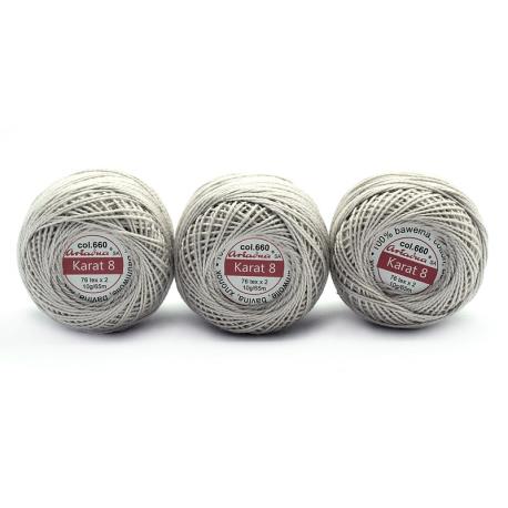 KORDONEK KARAT 8 76 x 2 10g 660 SZARY