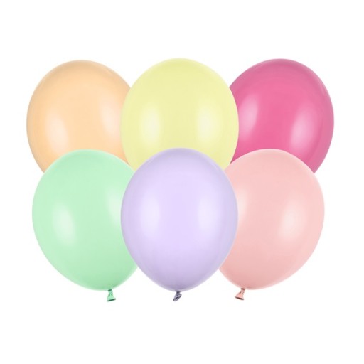 Balony kolorowe pastelowe na Urodziny Szkoła Przedszkole 12 cm 100 sztuk