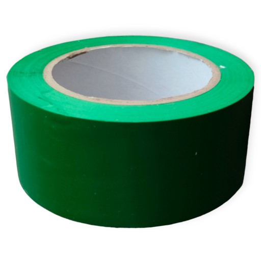 TAŚMA OSTRZEGAWCZA oznaczeniowa PCV Winylowa Podłogowa 50mm 33m ZIELONA BHP