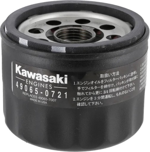 Filtr oleju Kawasaki 49065-0721, 3/4cal, UNF, 58,5