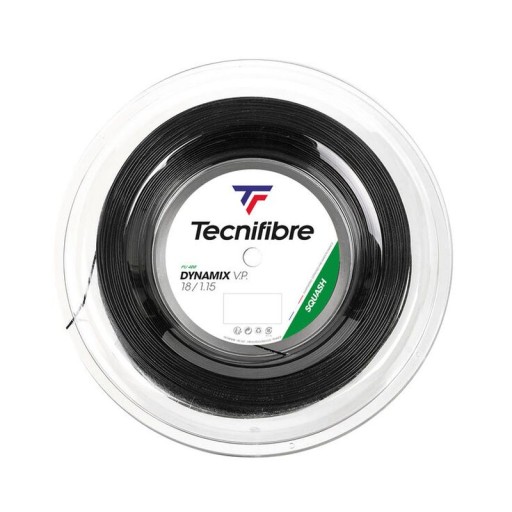 Tecnifibre Dynamix V.P. (200 m) - Naciąg do squasha czarny szpula
