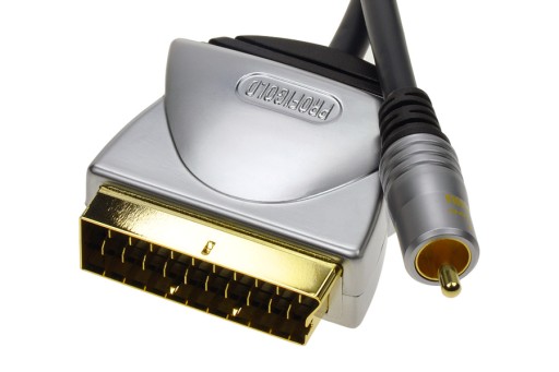 Profigold PGV513 - przewód Scart/1xRCA 3m