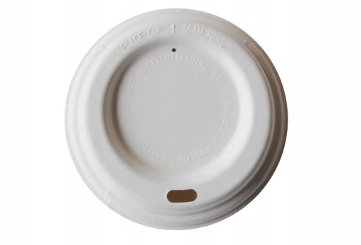Wieczko pokrywka do kubka 200/250ml trzcinowe ekologiczne fi80 80mm 50szt