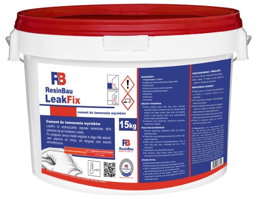 Cement do tamowania wycieków wody LeakFix - 15KG