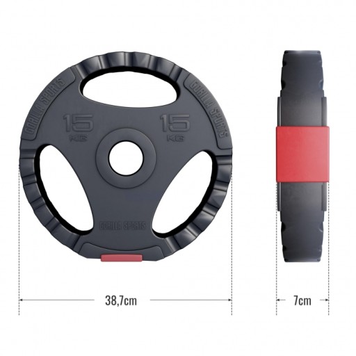 Obciążenie Olympia 50/51mm winyl grip 15 kg