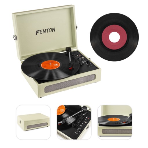 Gramofon w walizce Fenton głośniki wejście/wyjście BT USB+ winyl
