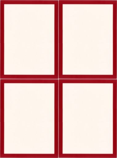 8 x Ramka samoprzylepna A4 magnetyczna Durable Duraframe czerwona