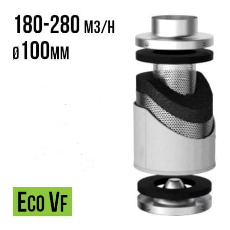 FILTR WĘGLOWY VF KRAKOW PRO-ECO H25CM FI 100mm 180-280m3/h Growbox