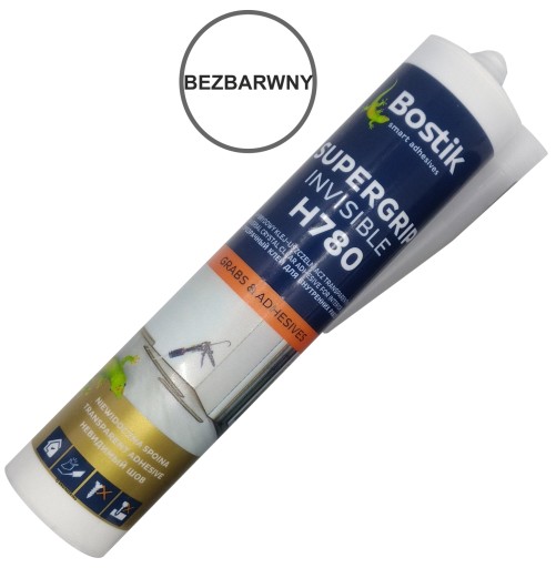 BOSTIK SUPER TRANS USZCZELNIACZ KLEJ BEZBARWNY SUPERGRIP INVISIBLE H780
