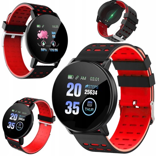 SMARTWATCH MĘSKI ZEGAREK OPASKA SPO2 TĘTNO PULS
