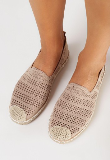 Born2Be Ciemnobeżowe Espadryle damskie 37