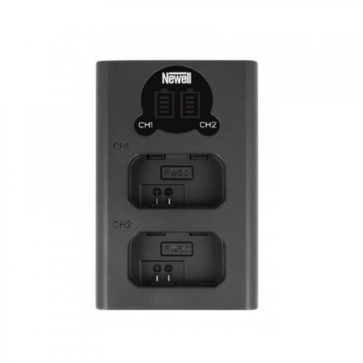 Ładowarka dwukanałowa Newell DL-USB-C do NP-FW50