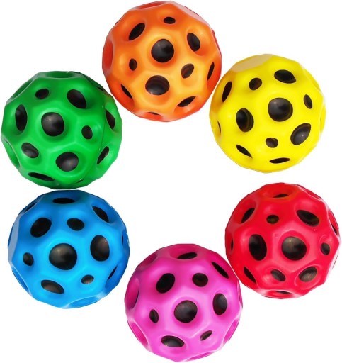 Jump Ball Pack 6 szt. - Moon Ball Bouncy Balls dla dzieci na zewnątrz