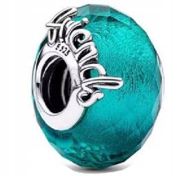 Charms always Friends MURANO turkusowy srebro 925