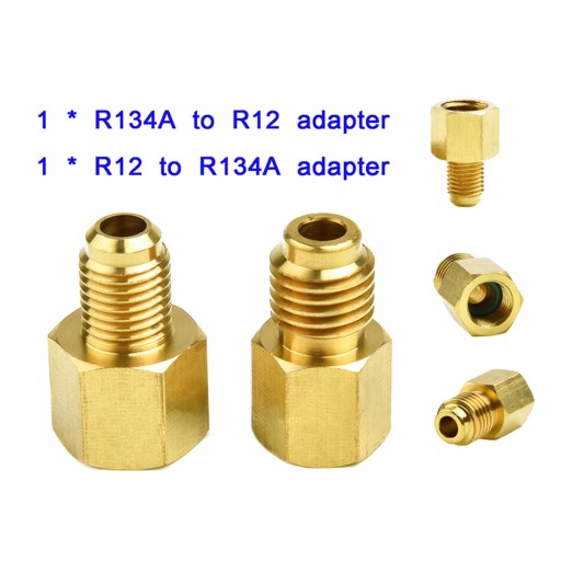 2 sztuki R12 do R134a R134a do R12 Adapter zestaw
