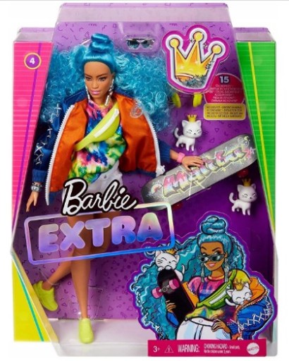 Lalka Barbie Extra koty i akcesoria Mattel