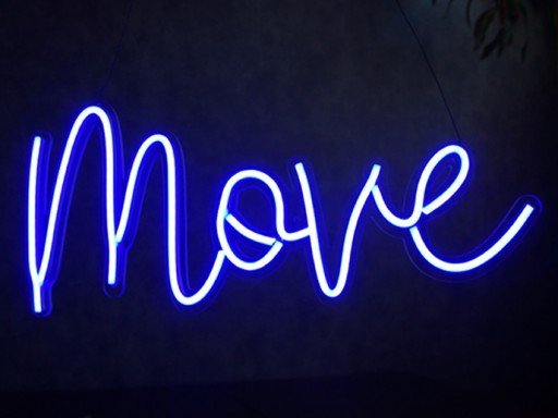NMOVE NEON LED FLEX NAPIS Move PC5 495X225MM BLUE