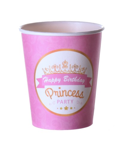 KUBKI KUBECZKI PAPIEROWE urodzinowe Princess
