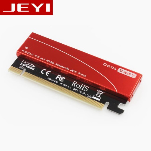 JEYI CoolSwift adapter PCIe SSD M.2 NVMe Radiator