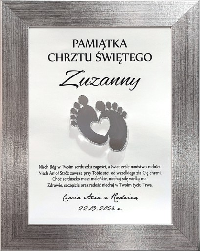 PAMIĄTKA CHRZTU ŚWIĘTEGO Z PERSONALIZACJĄ