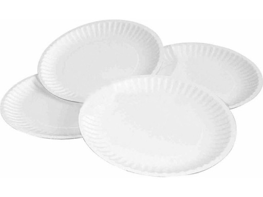 Talerze papierowe, talerz tekturowy 23cm 100szt