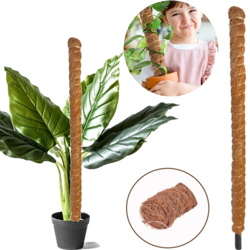 Tyczka kokosowa Palik- Podpora kokos na rośliny- kwiaty 100cm śr.3,2 cm