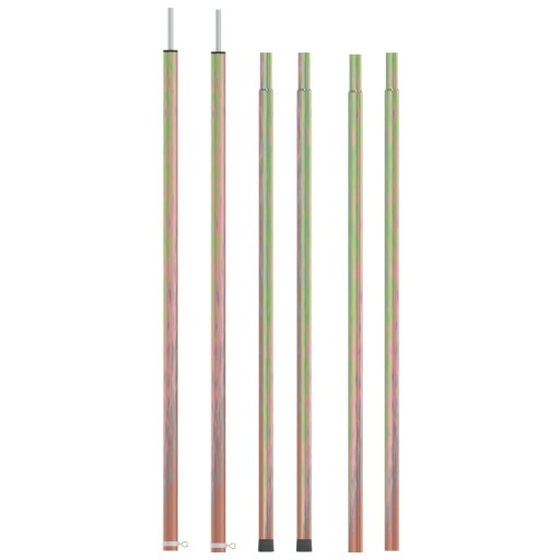 TELESKOPOWE SŁUPKI DO NAMIOTU 170-255CM 2 SZT STAL