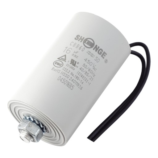 Kondensator rozruchowy 16uF 450V CBB60 SHENGE