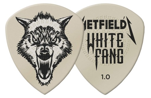 Dunlop WHITE FANG kostka gitarowa HETFIELD 100