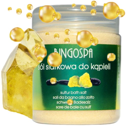 SÓL SIARKOWA DO KĄPIELI NA PROBLEMY SKÓRNE STAWY TRADZIK ŁUSZCZYCE EGZEME